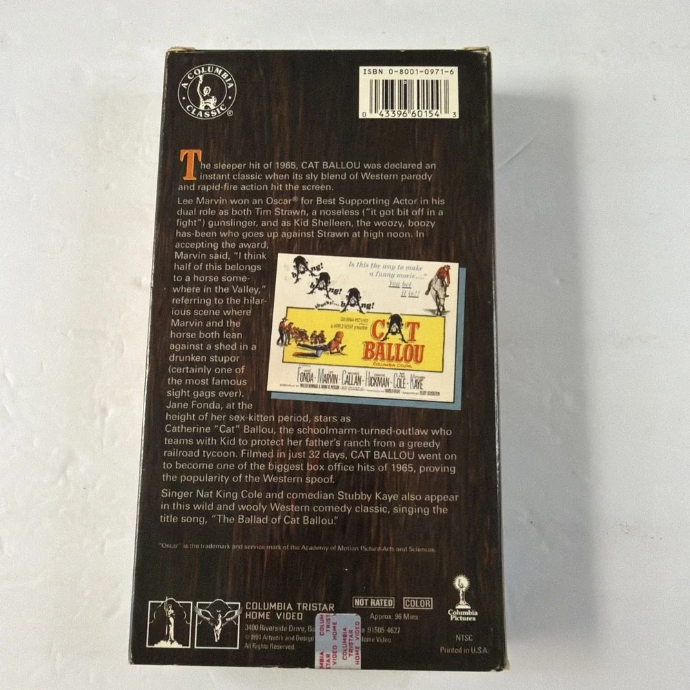Cat Ballou VHS 1965, 2000 Release Jane Fonda